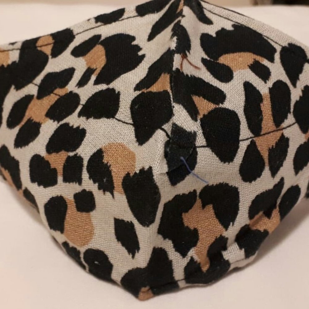 Leopard Print Face Mask - Picture 2 of 2